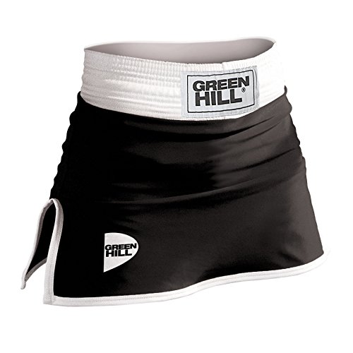 GREEN HILL Boxing PANTAGONNA DE Boxeo Donna Panta Falda para Mujer Uniforme Amateur Femenino Negro Rojo Azul (Negro, M)
