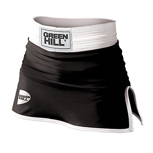 GREEN HILL Boxing PANTAGONNA DE Boxeo Donna Panta Falda para Mujer Uniforme Amateur Femenino Negro Rojo Azul (Negro, M)