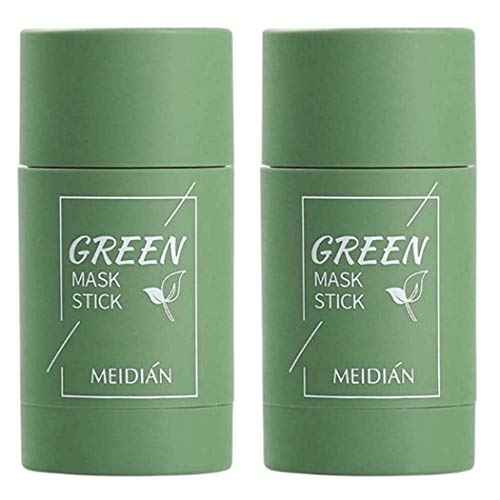 Green Tea Cleansing Mask Stick, Mascarilla Limpiadora Facial de Té Verde en Barra, Facial Cleaning Poros Hidratante de Control de Aceite Anti acné