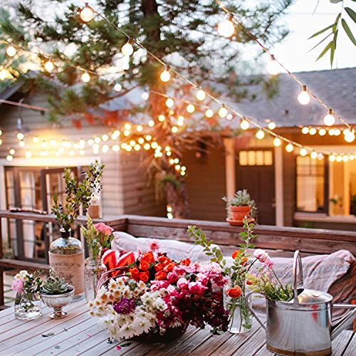 Guirnalda Luces Exterior Solar,Balippe 5.5M Cadena Luces 15+2 Bombilla de Repuesto,IP55 Impermeable 4 modos Guirnaldas Luminosas Exterior y Interior para jardín,boda,casa, fiesta,navidad