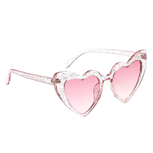 Harilla Paquete de 2 Gafas de Sol en Forma de Corazón para Mujer Summer Beach Shades Club Eyewear