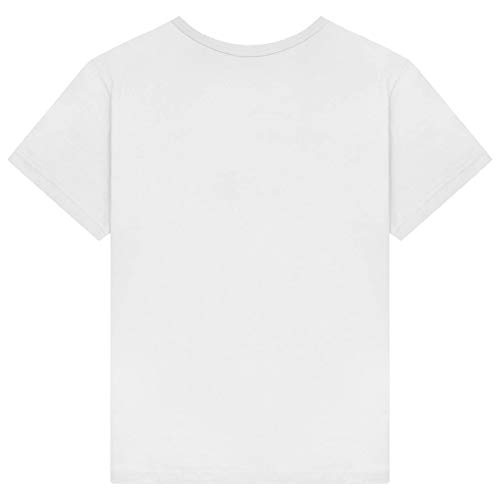 heekpek Camisetas Mujer Verano Manga Corta Casual Camiseta Holgada con Estampado de Amor y Labios T-Shirt Mujer Short Sleeve Shirt, Blanco, L