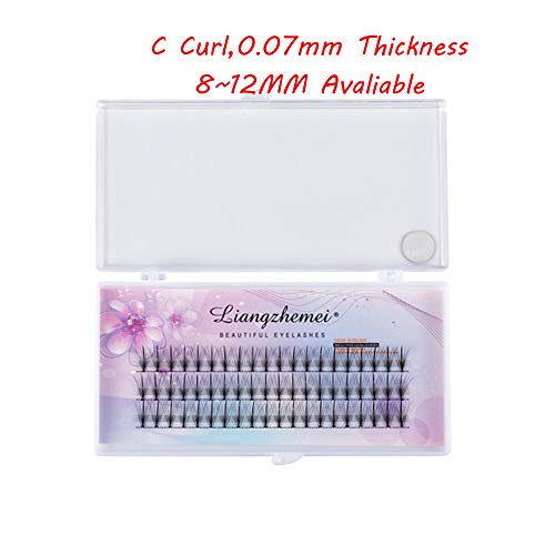 Herramientas de maquillaje de ojos Natural largo Voluminoso efecto de pestañas postizas hechas a mano Extensión de pestañas individuales Pelo sintético Definición negrita (9 mm)