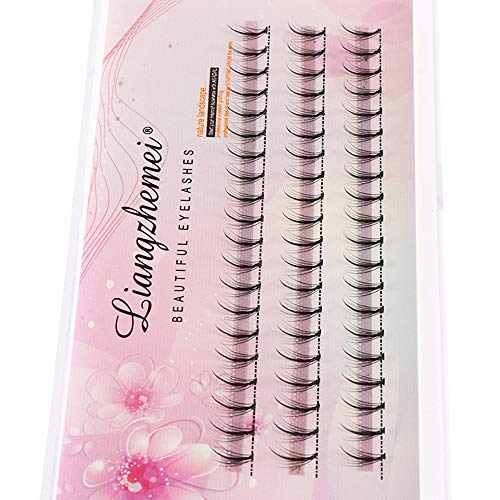 Herramientas de maquillaje de ojos Natural largo Voluminoso efecto de pestañas postizas hechas a mano Extensión de pestañas individuales Pelo sintético Definición negrita (9 mm)