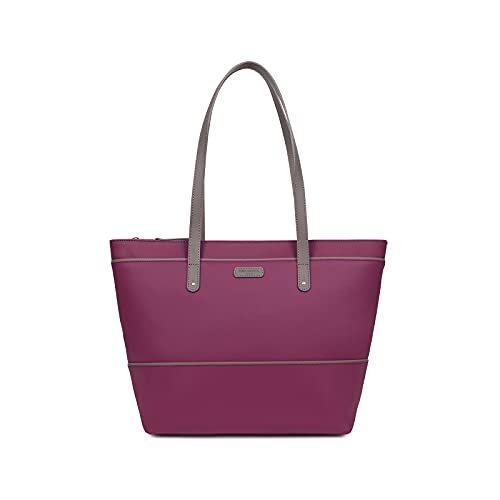 Hexagona-Serena, Hexagona Paris-Bolso Bandolera-Mujer-Colección Serena-Grosella Negra-en Sintético-Bolso Mujer-Bolso Bandolera-Bolso pequeño, Cassis, L : 44 x h : 28,5 x P : 14 cm -