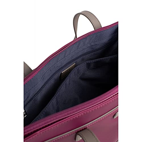 Hexagona-Serena, Hexagona Paris-Bolso Bandolera-Mujer-Colección Serena-Grosella Negra-en Sintético-Bolso Mujer-Bolso Bandolera-Bolso pequeño, Cassis, L : 44 x h : 28,5 x P : 14 cm -