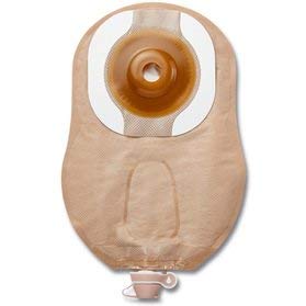 Hollister 84894 - Bolsa de urostomía convexa Flextend con lengüetas de cinturón de 25 mm, precortada con cinta, ultra transparente