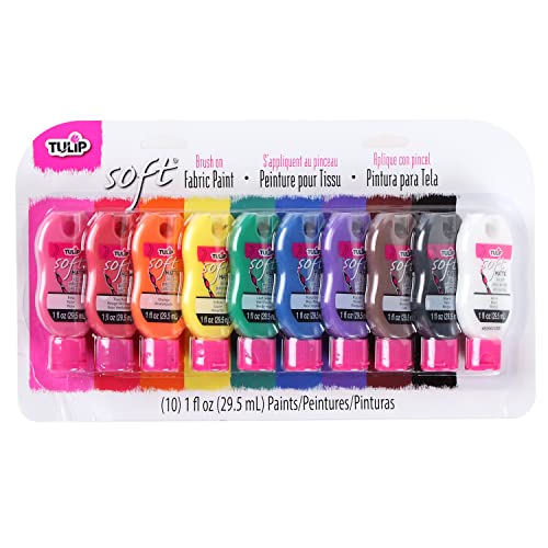 I Love To Create Tulip Soft Fabric Paint Kit 1 Ounce 10/Pkg-