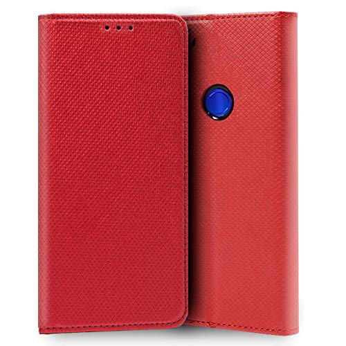 iGlobalmarket Xiaomi Redmi Note 7 / Note 7 Pro, Funda con Tapa, Apertura Lateral Tipo Libro, Cuero PU, Color Rojo