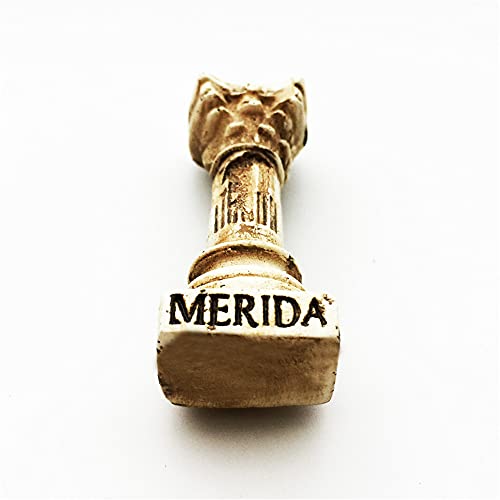 Imán para nevera 3D Mérida España para viaje, recuerdo, colección de artesanía de resina