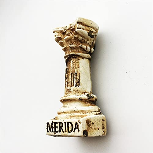 Imán para nevera 3D Mérida España para viaje, recuerdo, colección de artesanía de resina