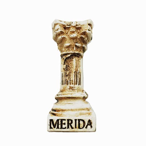 Imán para nevera 3D Mérida España para viaje, recuerdo, colección de artesanía de resina