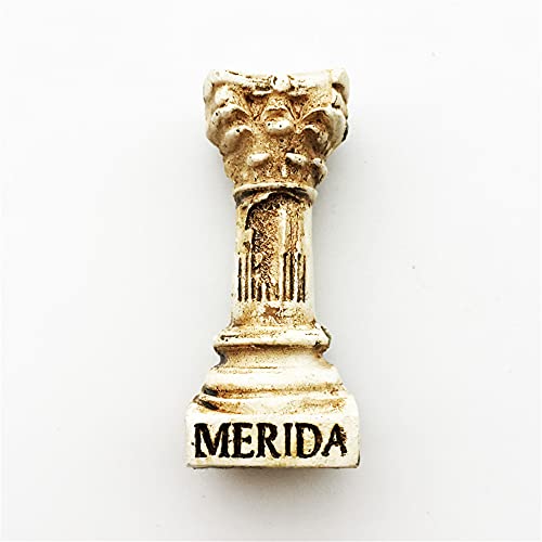 Imán para nevera 3D Mérida España para viaje, recuerdo, colección de artesanía de resina