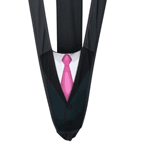 JFAN Tanga para Hombre Sexy Suspensorios Cuello en V Profundo Caballero Corbata Mankini …
