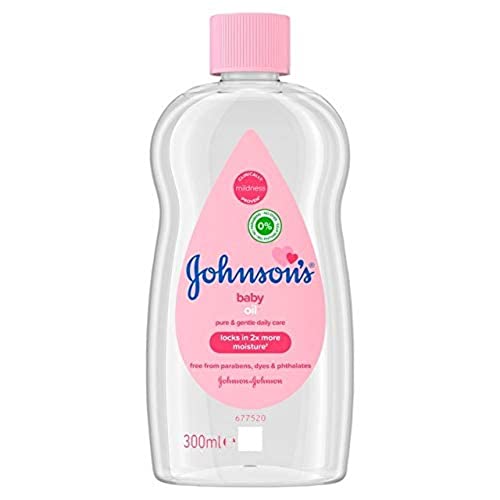 J&J Johnson & Johnson J&J Johnsons Baby Oil 300 ml, Estándar, Único