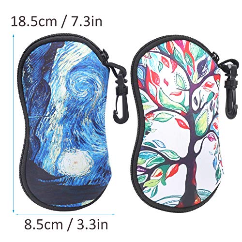 Jopwkuin Estuches para Gafas, prácticos Bolsos para Gafas de Sol al por Mayor para Gafas de Lectura para Gafas de Sol