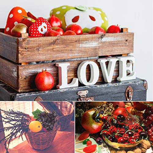 Juego de Frutas Artificiales de 10 Piezas, Fruta Falsa Decorativa de plástico de Aspecto Realista para decoración