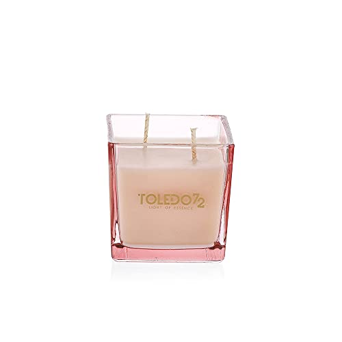 Juego de Regalo Luxury Box Toledo 72 Compuesto por 1 difusor de Ambiente de 200 ml y 1 Vela perfumada de 210 g | Línea Shine Pink | Fragancia Floral Flores Blancas acuáticas amaderada y ámbar