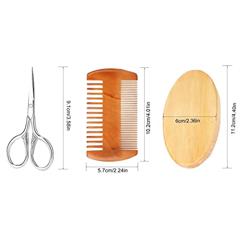 Kit Barba, Cepillo Barba, Peine Barba, Tijeras Barba, Regalo San ValentíN Hombre, Regalos Originales Para Hombre, Dia Del Padre Regalos Originales