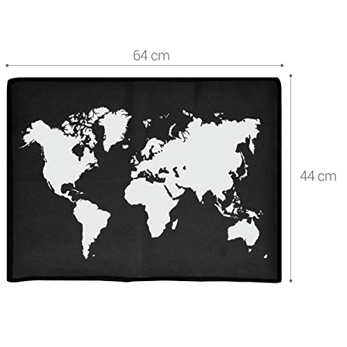 kwmobile Carcasa Compatible con Monitor de 24-26" - Funda Anti Polvo para Pantalla - Protector Mapa del Mundo
