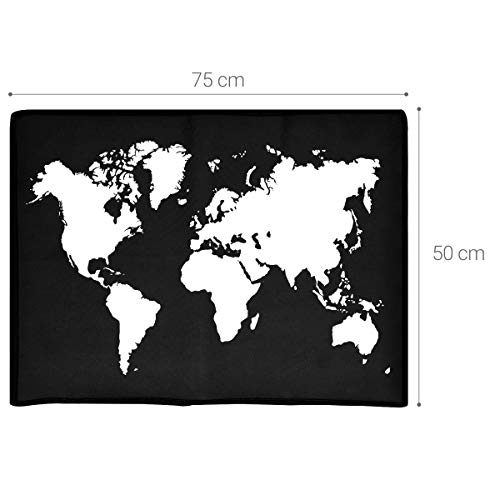 kwmobile Carcasa Compatible con Monitor de 31-32" - Funda Anti Polvo para Pantalla - Protector Mapa del Mundo