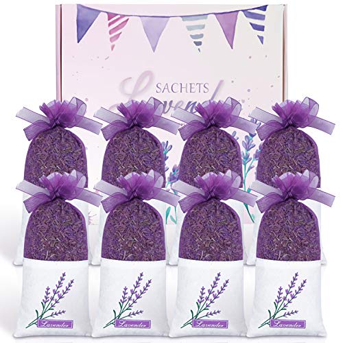 LA BELLEFÉE Bolsitas Perfumadas Sobres Bolsas Lavanda Orgánica Perfuma Ropa Cajones Antipolillas Armarios Habitaciones Coches Vestuarios Zapatos y Bolsas de Deporte