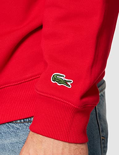 Lacoste SH6873 Sudadera para Hombre, Rojo, L