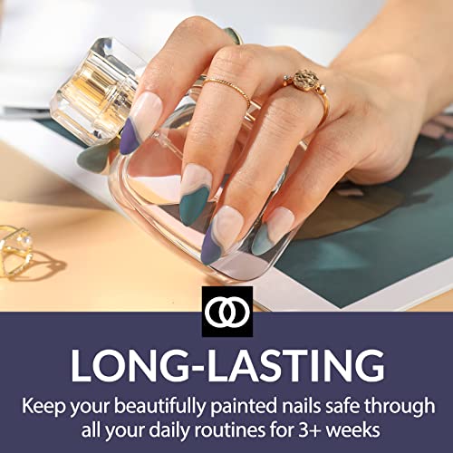 Lagunamoon Juego de 6 esmaltes de uñas en gel Vintage 70's Colors, Soak Off Gel Polish Nude/Blue/Purple 6pcs Starter Kit Set de regalo, kit de uñas de gel fácil de usar para manicura DIY