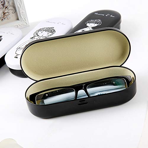 LAMEIDA. Bolsa de Gafas de Sol con Estilo Caja de Almacenamiento Protector portátil Hojalata (Ni?a Negra)