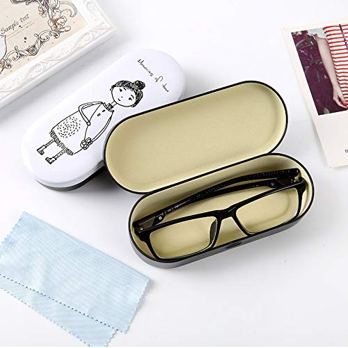 LAMEIDA. Bolsa de Gafas de Sol con Estilo Caja de Almacenamiento Protector portátil Hojalata (Ni?a Negra)