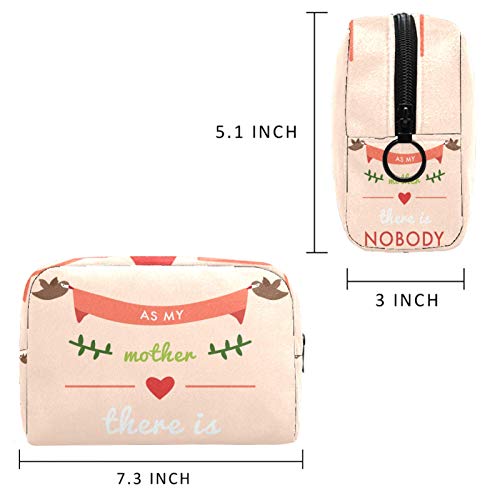 Lettering-For-Your-Mom - Bolsa de cosméticos para mujer, adorable y espaciosa bolsa de maquillaje de viaje impermeable