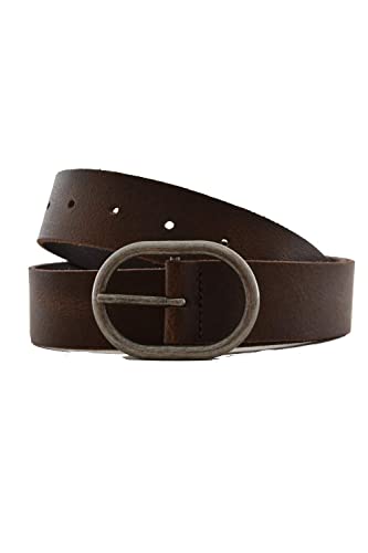 Levi's Circle Buckle Core, Cinturón Mujer, Marrón (Brown), 85 cm (Talla del fabricante: 85)