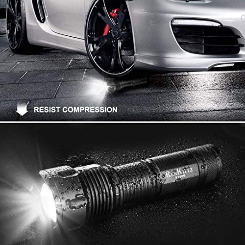 Linterna LED Alta Potencia de Enfoque Ajustable Impermeable de Antorcha Luz para Ciclismo Montañismo Camping Senderismo Emergencia Portátil Linternas