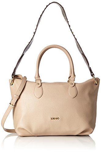 Liu Jo - Anger Shopper, Bolsos totes Mujer, Beige (Biscuit), 15x26x41 cm (B x H T)