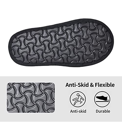LKTBJEMFY Zapatillas de calavera, para interiores, acogedoras zapatillas antideslizantes para mujeres, hombres, interiores, exteriores, Calavera alada, Large