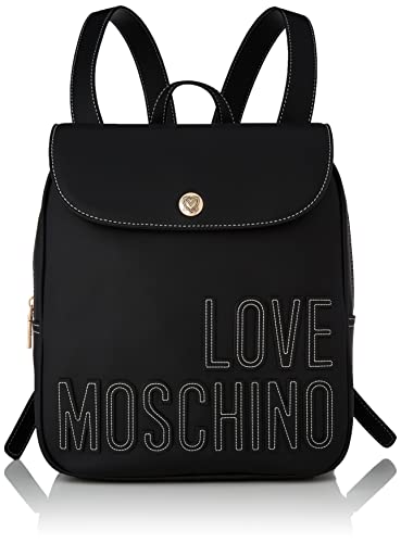 Love Moschino Zainetto Da Donna Ai 021, Mochila de Mujer, Negro, Talla única