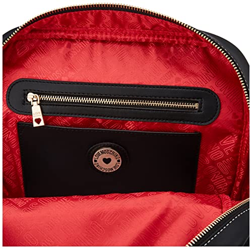 Love Moschino Zainetto Da Donna Ai 021, Mochila de Mujer, Negro, Talla única