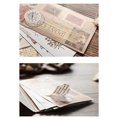 Lychii Cinta Adhesiva Decorativa colección Maletín de Maquillaje Bullet para DIY Manualidades, Revistas, planificadores, Tarjetas, Scrapbook (Vintage)