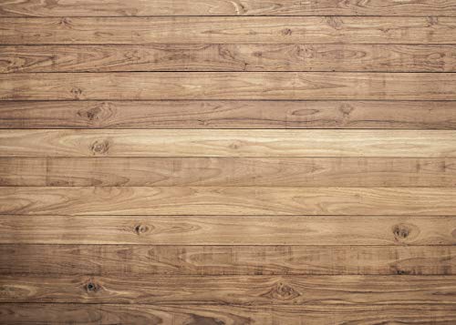 LYWYGG 7x5FT Telón de Fondo de Madera Baby Shower Telones Decoraciones para Fiestas Telos de Fondo Accesorios para Estudio para Fotógrafos Retro Fondo de Pared de Madera Tela Sin Costuras CP-176