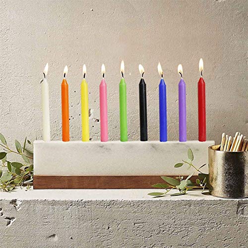 MAISITOO Velas 60 Colores Surtidos de hechizos Velas sin Goteo pequeño para Chimes, Magia, Congregación, vigilia con Velas, rituales, Decoración de Fiesta (10 Colores) 4 Pulgadas de Alto