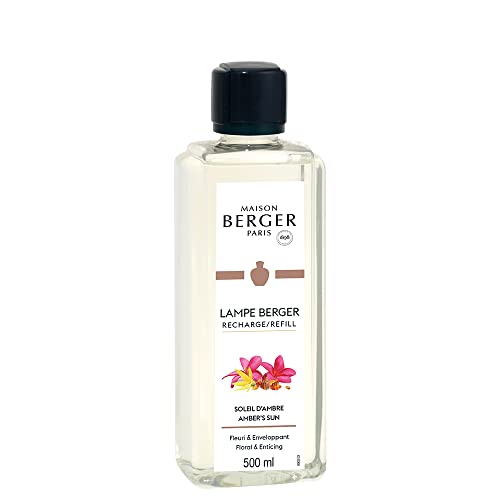 MAISON BERGER Lámpara Berger – Recarga de perfume para lámpara Berger – 500 ml – Perfume Sol de Ambre