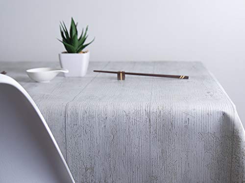 Mantel Hule Efecto Madera Beige Vintage, Madeira (140_x_200_cm)