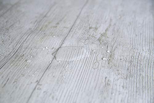 Mantel Hule Efecto Madera Beige Vintage, Madeira (140_x_200_cm)