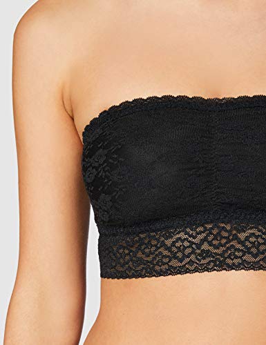 Marca Amazon - Iris & Lilly Sujetador Cotidiana Mujer, Pack de 2, Multicolor (Black/pink), S, Label: S