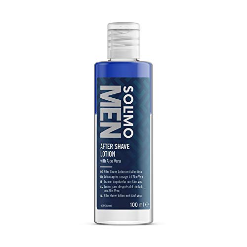 Marca Amazon - Solimo Loción after shave para hombres, 4 x 100ml