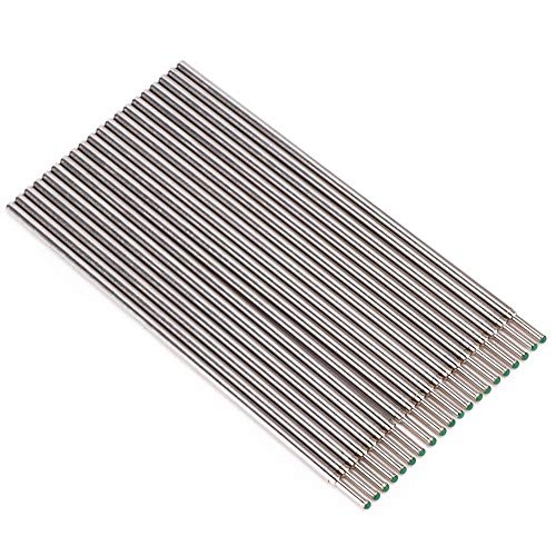 Marcador de Tatuaje Temporal, 20pcs/Box Núcleos de Pluma Marcador Piel de Tatuaje, Accesorio Recarga Pluma Marcado Microblading, Bolígrafos Profesionales Para El Cuerpo Y Delineador(verde)
