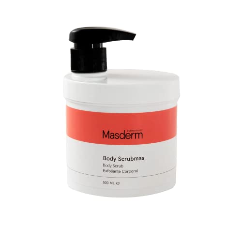 MASDERM | Exfoliante Corporal 500 ML | Exfoliante Corporal Mujer y Hombre | Body Scrub | Gel Exfoliante Corporal | Peeling Corporal | Exfoliante Natural | Aceite de Argan, Aloe Vera y Rosa Mosqueta