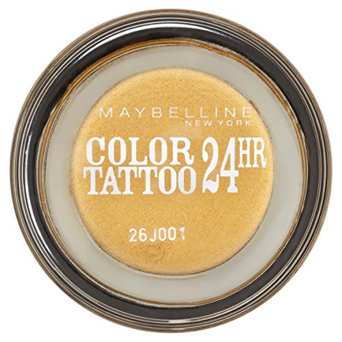 Maybelline Color Tattoo 24HR - 75 24K Gold - Oogschaduw sombra de ojos Oro - Sombras de ojos (Oro, 24k Gold, 1 Colores, 24 h, Italia, 44 mm)