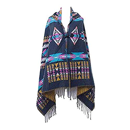 MeiPing Poncho de Mujer Suave para Invierno Cárdigan de Punto Capa de Tamaño Grande Elegante Calentito Diseño Simple