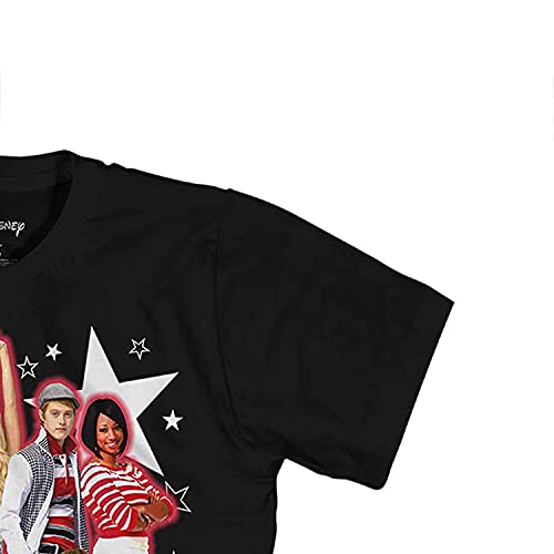 Mens High School Musical Shirt - High School Musical Troy Bolton, Sharpay Evans, Gabriella Montez Graphic T-Shirt (Black, XX-Large)